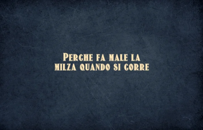 Perche fa male la milza quando corri